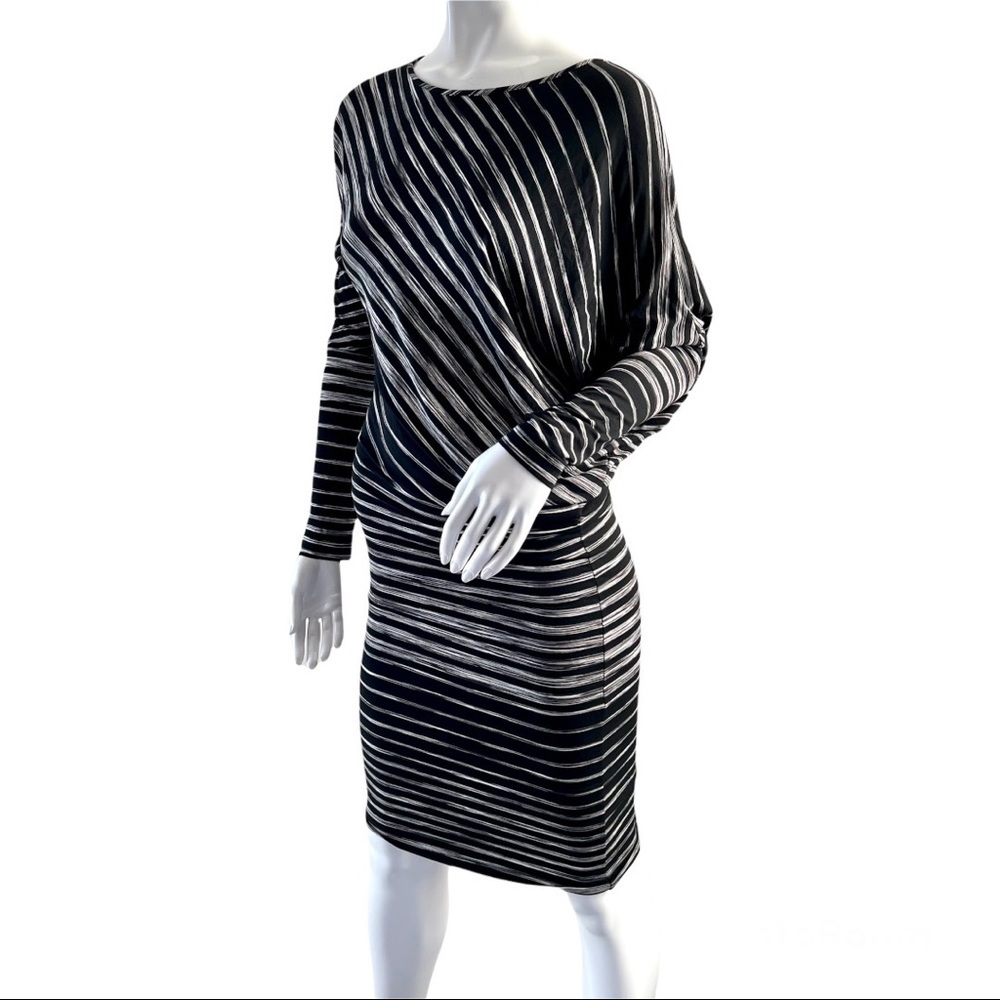 BCBG Maxazria Bodycon Striped Dress Size M